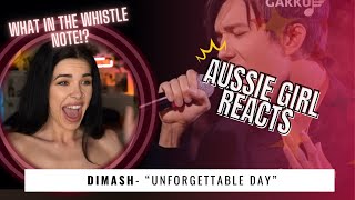 DIMASH  quot Unforgettable Day quot  REACTION  can we talk about that HIGH NOTE D8 [upl. by Ardaid]