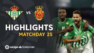 Resumen de Real Betis vs RCD Mallorca 21 [upl. by Elvah51]