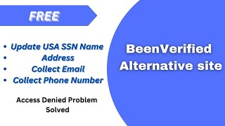 BeenVerified Alternative site  Free Update Address  Name  Email  Phone Number [upl. by Acinod]