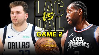 Los Angeles Clippers vs Dallas Mavericks Game 2 Full Highlights  2024 WCR1  FreeDawkins [upl. by Nwadrebma]