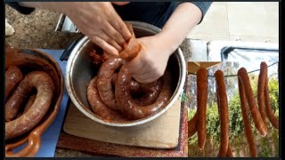 Como hacer longaniza o chorizo de puerco estilo guerrerocompletamos la receta de la sra chelita [upl. by Urien]