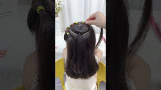 Love high horsetail simple and beautiful hairstyle high ponytail [upl. by Siladnerb]