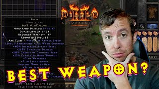 Is This The BEST WEAPON For A Summon Necro Diablo 2 Resurrected [upl. by Giliana]