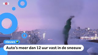 IJskoud in Zweden het vriest meer dan 43 graden🥶 [upl. by Euqinehs]