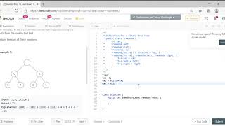 Sum of Root To Leaf Binary Numbers  LeetCode 1022  Java [upl. by Ahseneuq856]