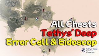 All Chests Tethys Deep Error Cell and Eidoscop Area  The Black Shores Wutering Waves [upl. by Akemahs80]