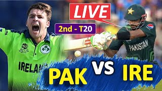 PAKISTAN vs IRELAND 2nd T20 Commentary amp Score Update  PAK BATTING 10 Over TO 155 Over 2nd Inn [upl. by Yelroc]