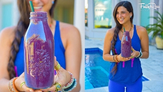 Antioxidant Rich Powerhouse Protein Blueberry Smoothie Yupits FULLYRAW VEGAN [upl. by Switzer]