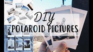 DIY POLAROID PICTURE  NO CAMERA easy [upl. by Nadbus]