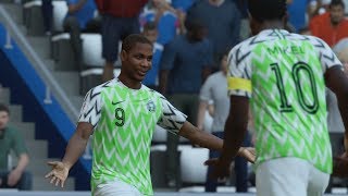 World Cup 2018  Nigeria vs Iceland  Group D Full Match Sim FIFA 18 [upl. by Gerc215]