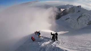 Part 2 Mont Blanc via the Gouter route Gouter hut to the peak and back without a guide [upl. by Yelsel]