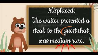 Misplaced and Dangling Modifiers  Animation Guide [upl. by Syhr]