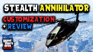 Stealth Annihilator Customization  Review  GTA Online [upl. by Anyahc]