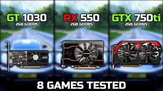 GT 1030 vs Rx 550 vs GTX 750 ti  The Battle Of 3 Budget GPUs [upl. by Aracaj]