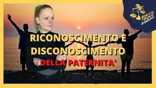 Riconoscimento e disconoscimento della paternità [upl. by Yedorb]