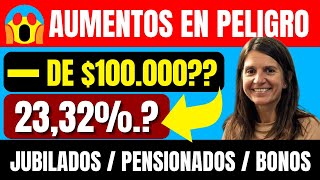 ⛔Menos▶de 💲100000 de AUMENTO Para Jubilados y Pensionados de Anses Según Expertos [upl. by Silda]