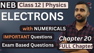 Electrons  Important Questions Solution  Numericals  Class 12 Physics in Nepali  NEB [upl. by Soisatsana]