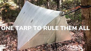 The Best Ultralight Hammock Tarp With Doors  Weighs 78 Ounces [upl. by Hirasuna414]