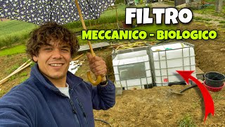 Come realizzare un LAGHETTO IN GIARDINO  Parte 5 🐟 Il filtro meccanicobiologico [upl. by Aihsit]