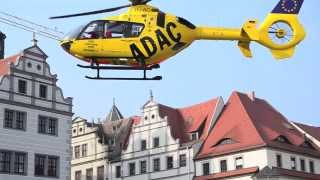 Torgau Rettungshubschrauber landete in der Innenstadt I TZMediengruppe [upl. by Nino]