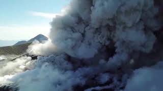 Extraordinary Video Shows Smoke Billowing From Shinmoedake Volcano [upl. by Enidlarej]