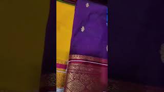 Semi Kanjivaram Sarees🥻✨️kanjivaram kanjivaramsaree kanji [upl. by Verdi309]