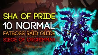 Sha of Pride 10 Man Normal Siege of Orgrimmar Guide  FATBOSS [upl. by Sekofski]