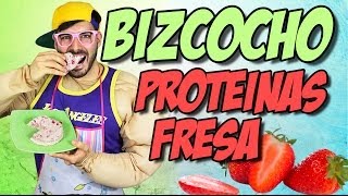 Bizcocho de proteínas sabor fresa  Recetas Fitness [upl. by Domonic7]