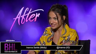 Inanna Sarkis Sits Down With Angel Saunders For Her New Movie quotAfterquot [upl. by Davine431]