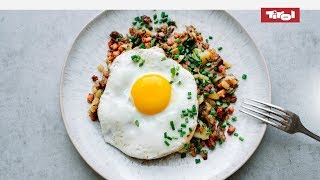 Tiroler Gröstl Rezept einfach und schnell nachkochen 👨🍳 [upl. by Llehsyt]