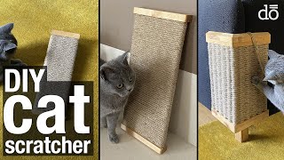 DIY cat scratcher  3 different cat scratching post models [upl. by Annohsed]