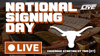 NATIONAL SIGNING DAY  Texas Longhorns Class of 2024  LIVE COVERAGE [upl. by Carline106]