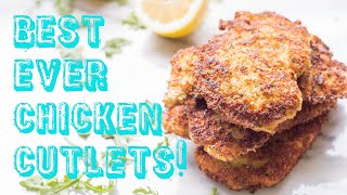 Crispy Italian Breaded Chicken Cutlets [upl. by Wey294]