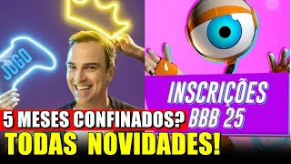 🔴BBB 25 TERÁ MAIS DE 100 DIAS SAIBA TODOS NOVIDADES DO BBB 25😱🔥 [upl. by Nylinnej]