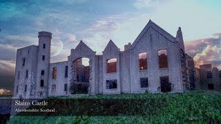 New Slains Castle Aberdeenshire Scotland Dji Mavic Pro 4k Footage [upl. by Irrem]