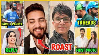 KRK Roast Elvish Yadav New Controversy  Threads In IND vs Pak T20 WC Match Hardik Wife Final Reply [upl. by Benedikt]