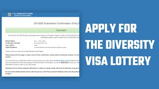 How to Apply for the Diversity Visa Lottery 2025  Step by Step Guide [upl. by Wirth887]