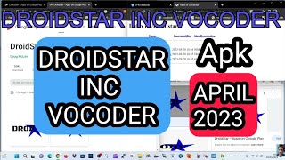 DROIDSTAR  APK DOWNLOAD  INCLUDES VOCODER [upl. by Mohkos928]