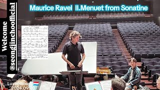 SeongJin Cho  Maurice Ravel II Menuet from Sonatine encore💐 score sheet [upl. by Acisey343]