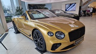 New Bentley Continental GTC Speed V12 650 HP 2024  Visual Review [upl. by Sutsuj127]