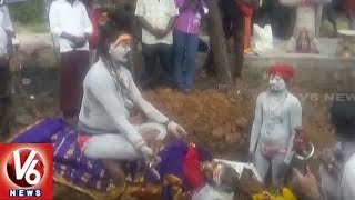 Aghori Performs Tantrik Pooja By Sitting On His Mother Body  Tamil Nadu  V6 News [upl. by Eellac841]