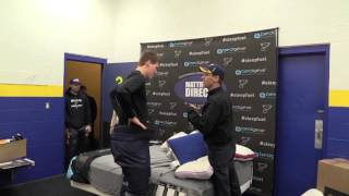 St Louis Blues Pillow Fitting with Mattress Direct and BedGear [upl. by Aliban]