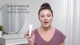 Acne Makeup Routine with Blemish Rescue Primer from bareMinerals [upl. by Derriey147]