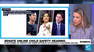 Social media bosses testify at US Senate on efforts to protect children online • FRANCE 24 English [upl. by Ruggiero]