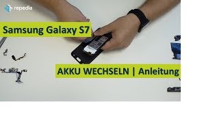 Samsung Galaxy S7  Akku selbst wechseln  Reparatur Anleitung  Tutorial deutsch [upl. by Atinreb]