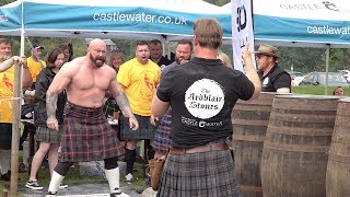 Scottish strongman Andy Cairney wins the Donald Dinnie Games 2019 Ardblair Stones Challenge [upl. by Chivers]