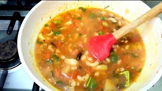 Winter Special Italian Minestrone Soup Healthy Soup recipe [upl. by Garmaise]