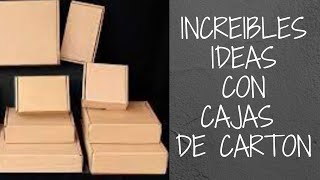 🛑 Como reutilizar las cajas de cartón ✔👍 [upl. by Meuser]