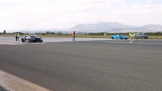 McLaren 765LT Vs Bugatti Chiron DRAG RACE [upl. by Olegnaid]