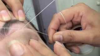 How to Thread Eyebrows and Trim Them [upl. by Fernald]